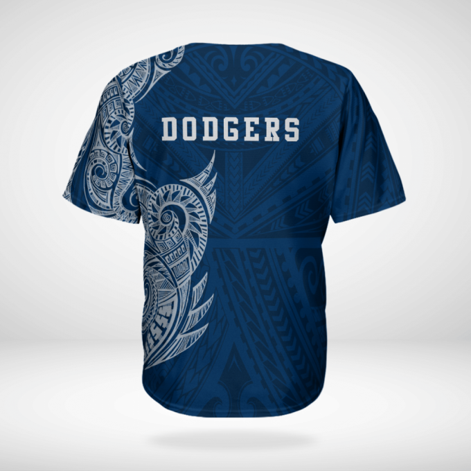 Mlb Los Angeles Dodgers Polynesian Baseball Jersey 3