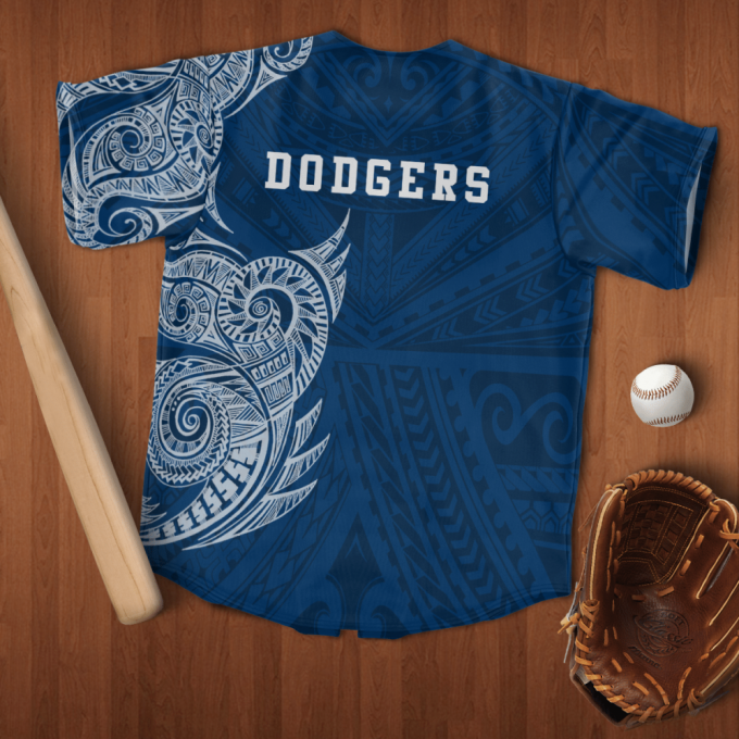 Mlb Los Angeles Dodgers Polynesian Baseball Jersey 5