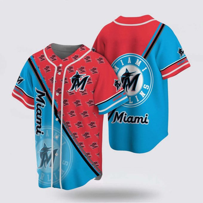 Mlb Miami Marlins Baseball Jersey Simple Design For Fans Jersey 2