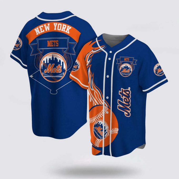 Mlb New York Mets Baseball Jersey Classic For Fans Jersey 2