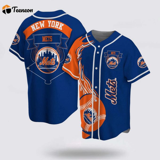 Mlb New York Mets Baseball Jersey Classic For Fans Jersey 1