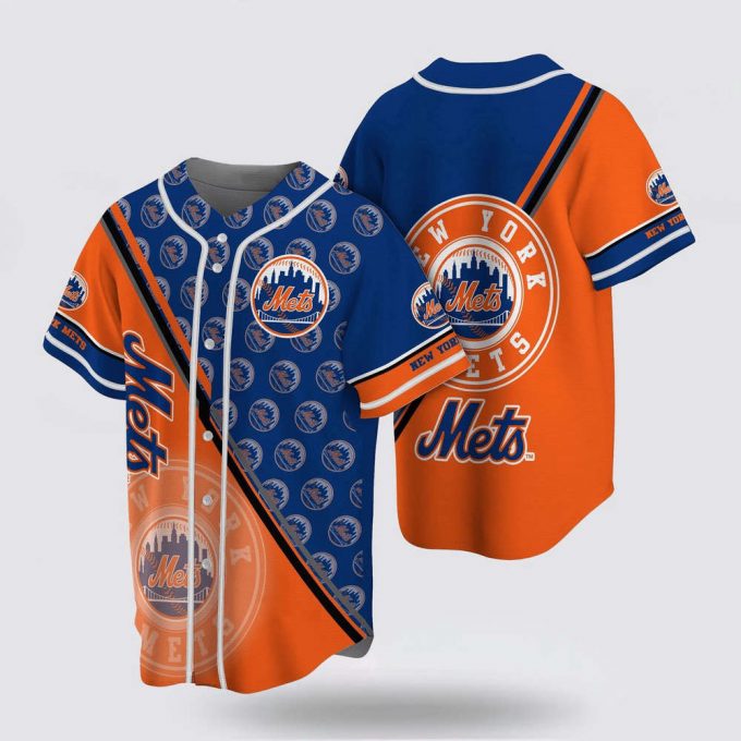 Mlb New York Mets Baseball Jersey Simple Design For Fans Jersey 2