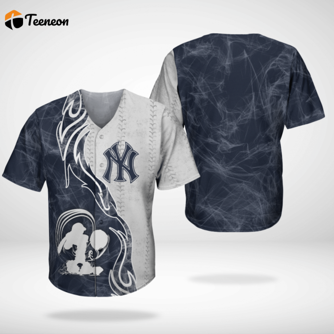 Mlb New York Yankees Fire Baseball Jersey 1