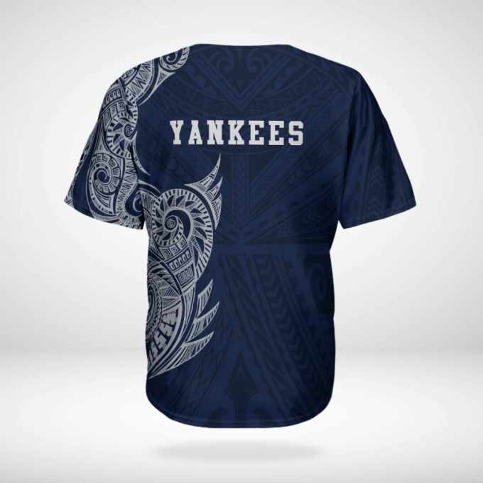 Mlb New York Yankees Polynesian Baseball Jersey 3