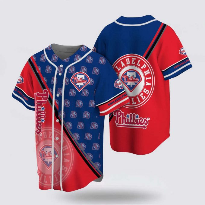 Mlb Philadelphia Phillies Baseball Jersey Simple Design For Fans Jersey 2