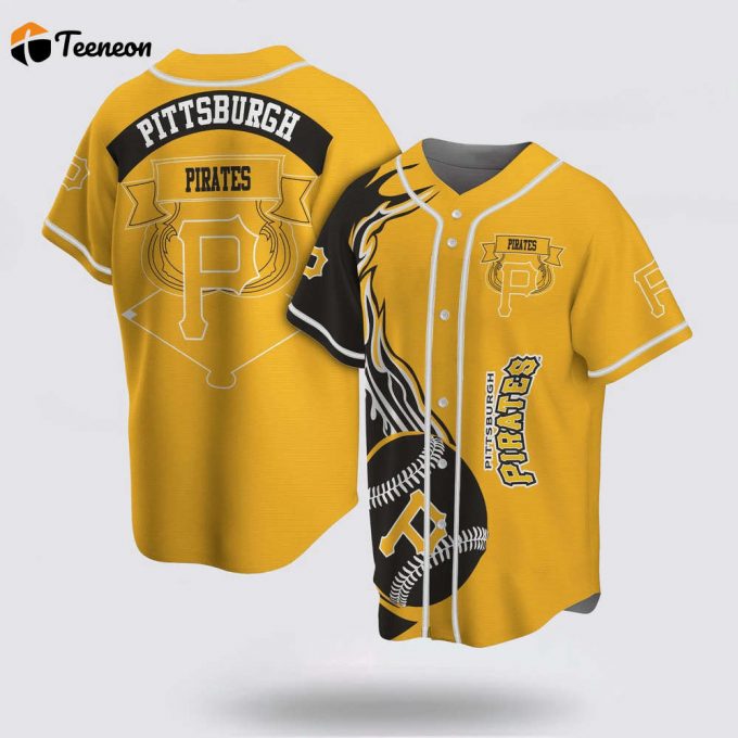 Mlb Pittsburgh Pirates Baseball Jersey Classic For Fans Jersey 1