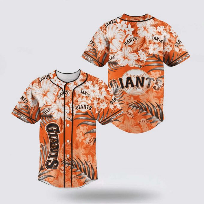 Mlb San Francisco Giants Baseball Jersey With Flower Design For Fans Jersey 2