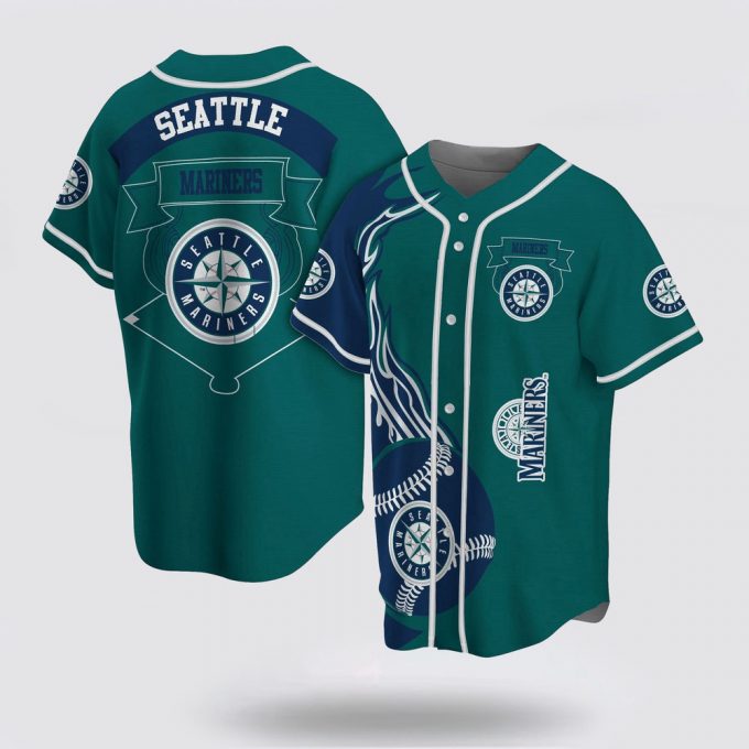 Mlb Seattle Mariners Baseball Jersey Classic For Fans Jersey 2