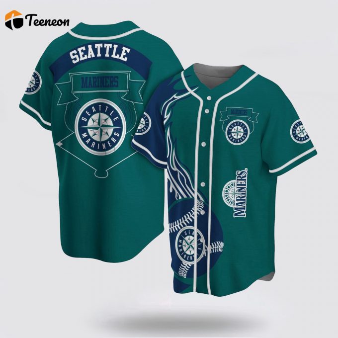 Mlb Seattle Mariners Baseball Jersey Classic For Fans Jersey 1