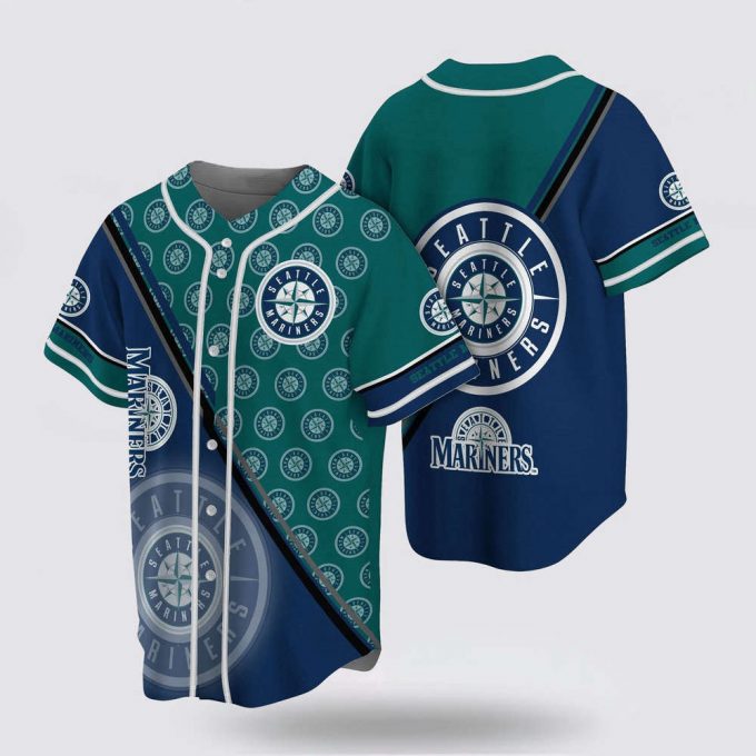 Mlb Seattle Mariners Baseball Jersey Simple Design For Fans Jersey 2