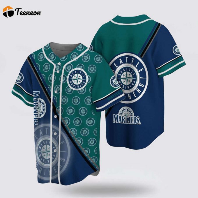 Mlb Seattle Mariners Baseball Jersey Simple Design For Fans Jersey 1