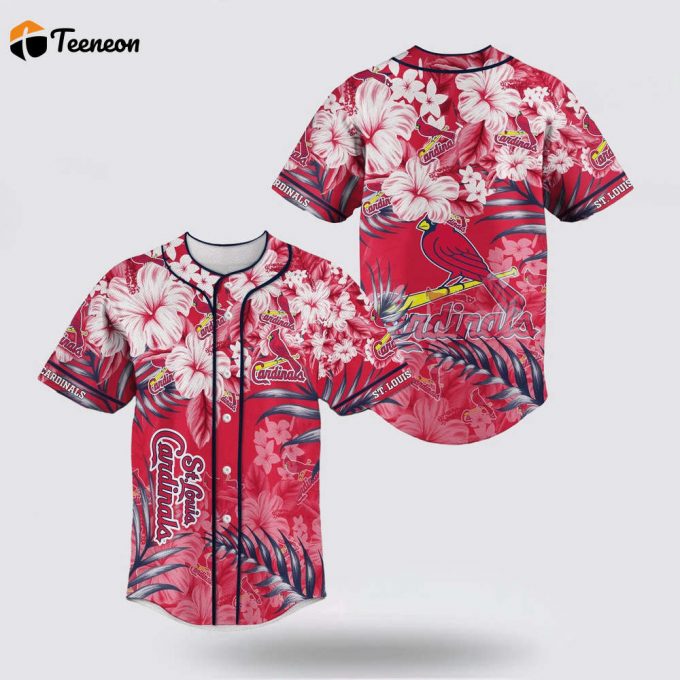 Mlb St. Louis Cardinals Baseball Jersey Flower For Fan Mlb 1