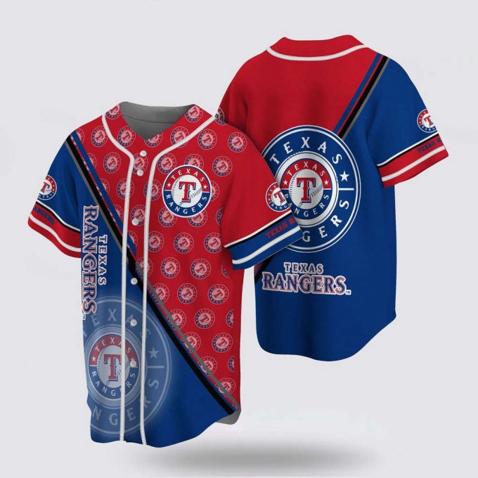 Mlb Texas Rangers Baseball Jersey Simple Design For Fans Jersey