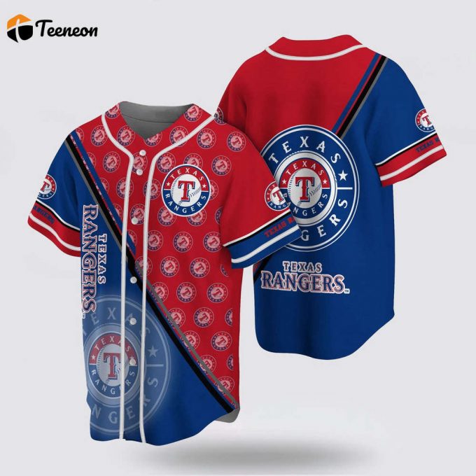 Mlb Texas Rangers Baseball Jersey Simple Design For Fans Jersey