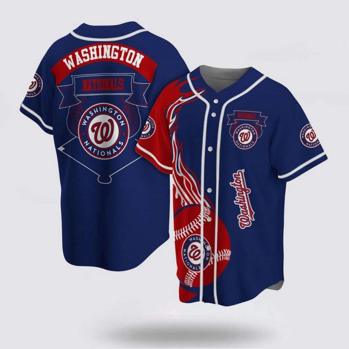 Mlb Washington Nationals Baseball Jersey Classic Design For Fans Jersey 2