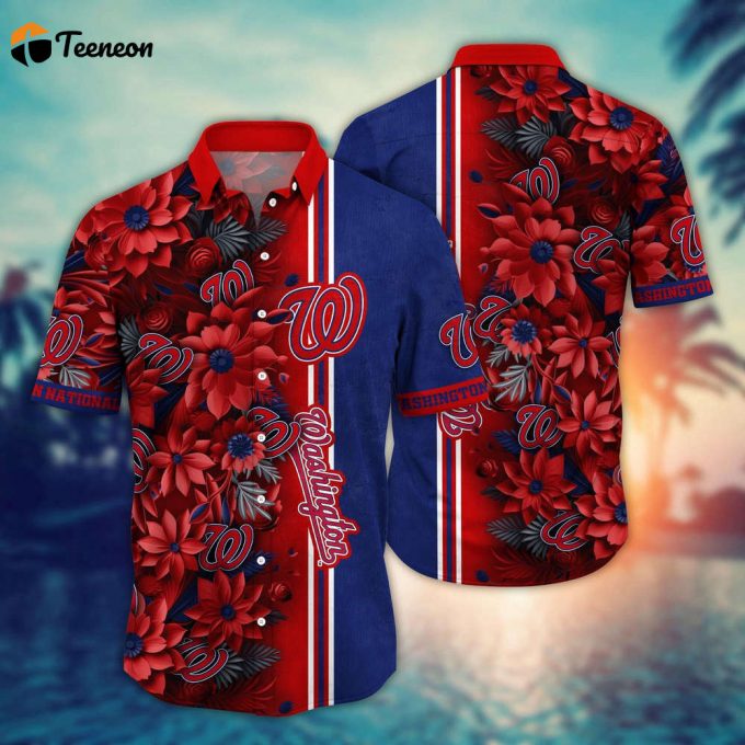 Mlb Washington Nationals Hawaiian Shirt Steal The Bases Steal The Show For Fans 1