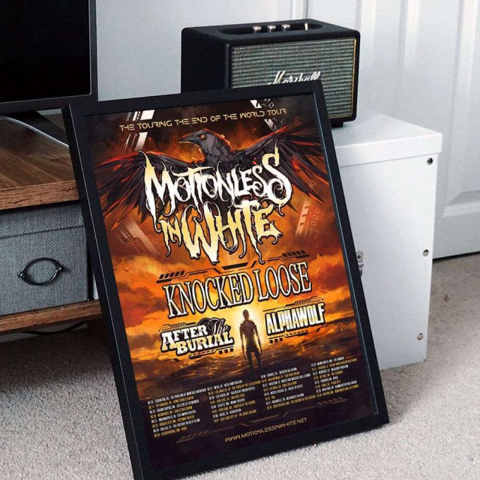 Motionless In White 2023 Tour Poster For Home Decor Gift 2