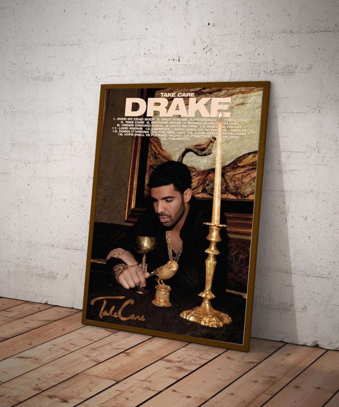 Music Poster For Home Decor Gift, Drake 'Take Care' Poster For Home Decor Gift 2