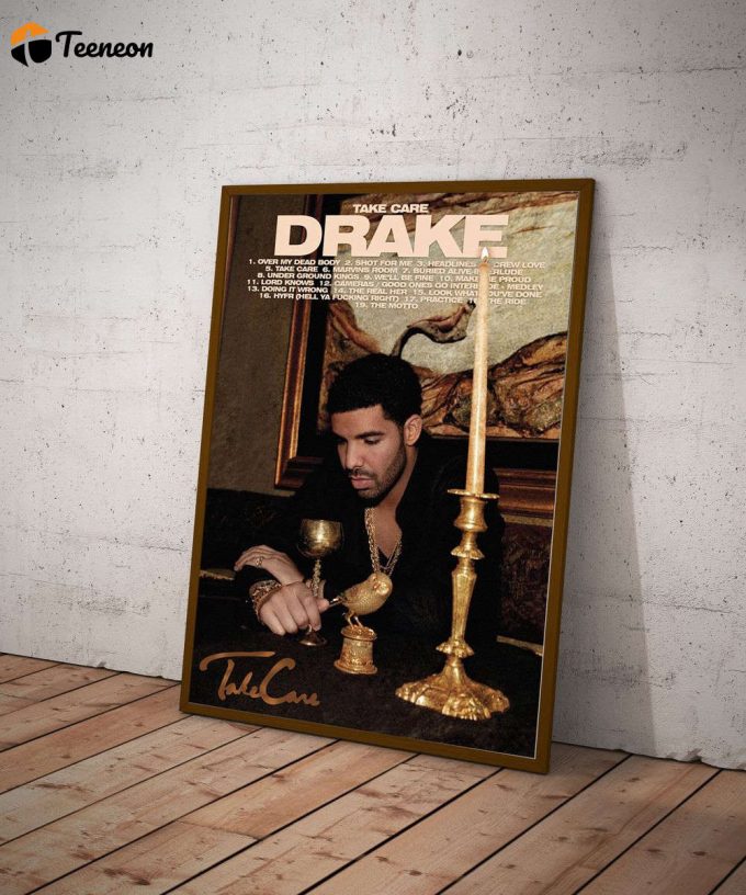 Music Poster For Home Decor Gift, Drake 'Take Care' Poster For Home Decor Gift 1