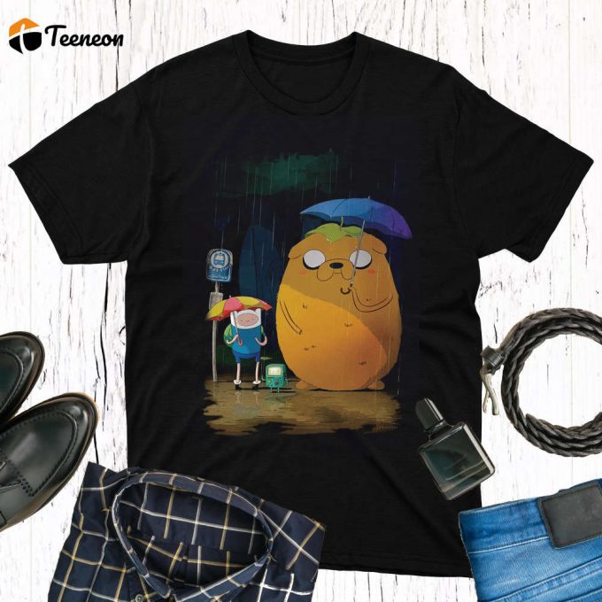 My Neighbor Finn &Amp;Amp; Jake T-Shirt - Adventure Time Vintage Shirt Cartoon Shirt - Perfect Fan Gift 1