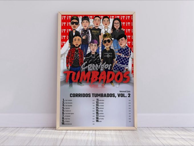 Natanael Cano - Corridos Tumbados Vol. 2 Album Cover Poster For Home Decor Gift 2