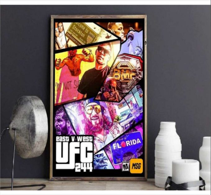 Nate Diaz Vs Jorge Masvidal Poster For Home Decor Gift For Home Decor Gift 2