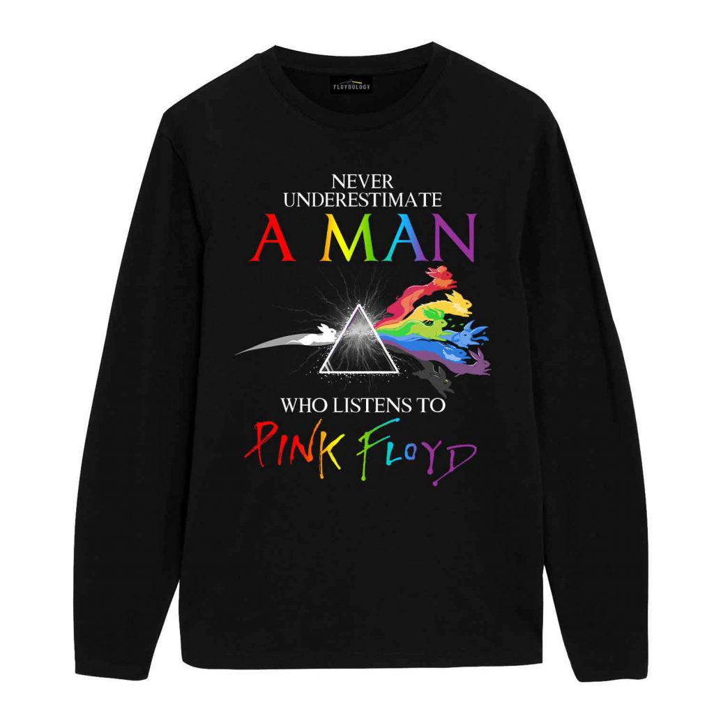 Never Underestimate A Man Who Listens To Pink Floyd Shirt