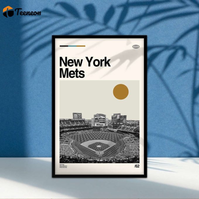 New York Mets Poster For Home Decor Gift, Retro Poster For Home Decor Gift, Minimalist Art, Vintage Poster For Home Decor Gift, Wall Art, New York Mets Print, Minimalist Poster For Home Decor Gift, Custom Poster For Home Decor Gift 1