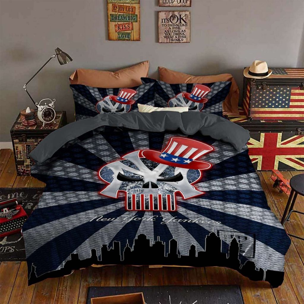 Official New York Yankees Bedding Set Gift For Fans: Perfect Gift For Fans – Sleep In Style!