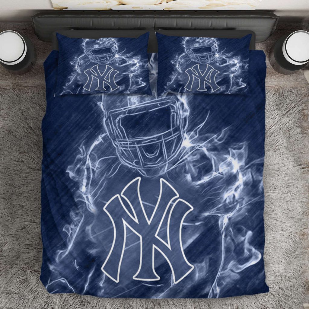 Yankees Legend 3Pcs Bedding Set Gift For Fans - Perfect Gift For Fans! Duvet Cover &Amp; Pillow Cases 2