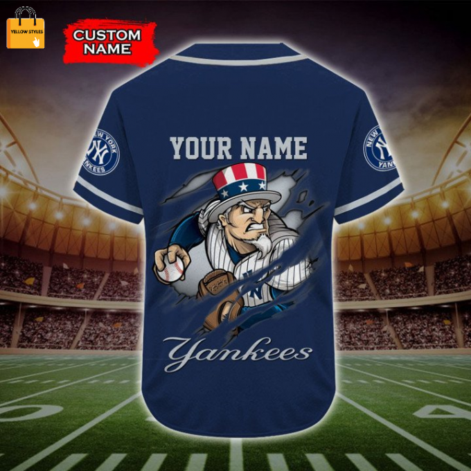 New York Yankees Mascots Mlb Baseball Jersey 4