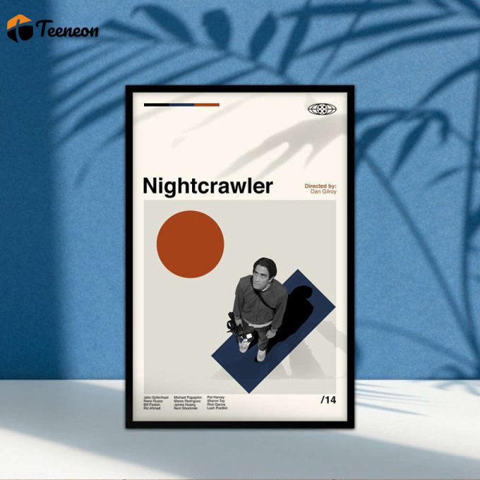 Nightcrawler Movie Poster For Home Decor Gift, Custom Poster For Home Decor Gift, Minimalist Art, Custom Poster For Home Decor Gift 1