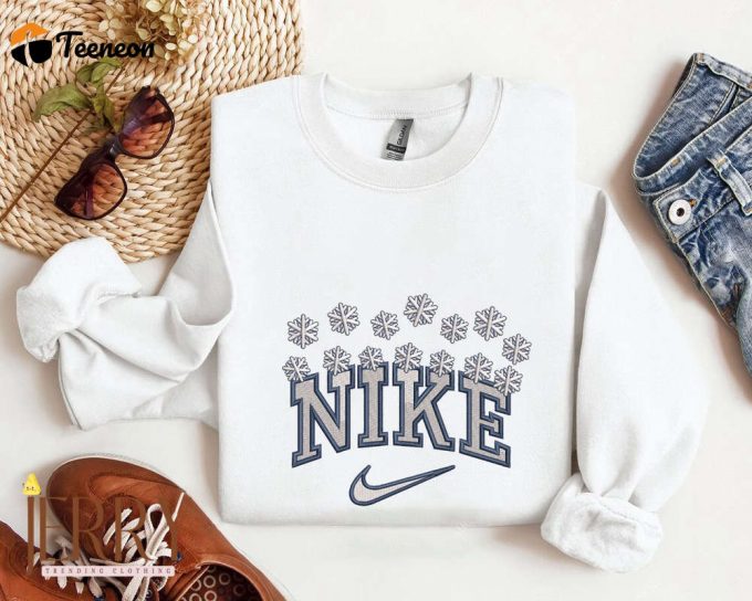 Nike Christmas Embroidered Sweatshirt 1