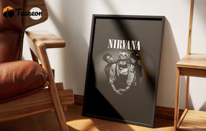 Nirvana Poster For Home Decor Gift, Kurt Cobain Poster For Home Decor Gift, Rock Poster For Home Decor Gift 1