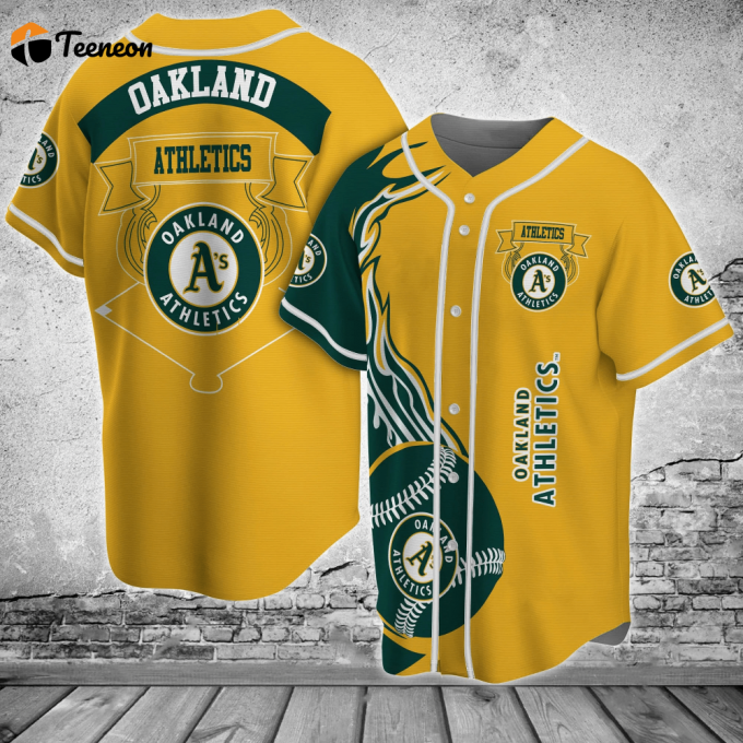 Oakland Athletics Mlb Baseball Jersey Shirt Classic 1