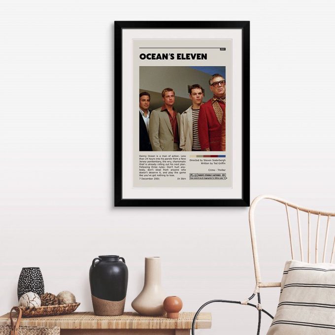 Ocean'S Eleven Retro Movie Poster For Home Decor Gift Print | Minimalist Movie Poster For Home Decor Gift 2