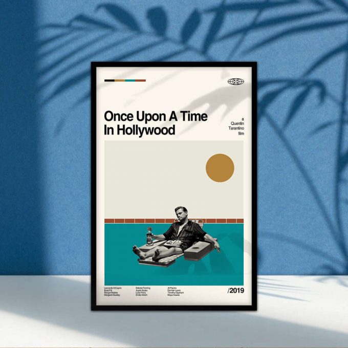 Once Upon A Time In Hollywood Poster For Home Decor Gift, Retro Movie Poster For Home Decor Gift, Movie Poster For Home Decor Gift, Minimalist Movie 2