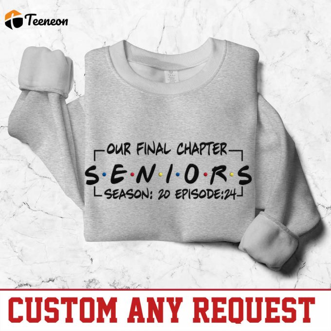 Friends Class Of 2024: Graduation Gift - Embroidered Sweatshirt For Seniors And Graduates 1