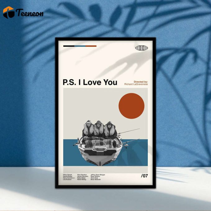 P.s. I Love You Poster For Home Decor Gift, Retro Movie Poster For Home Decor Gift, Minimalist Art, Classic Movie, Wall Decor, Minimalist Movie 1