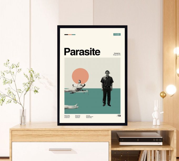 Parasite Poster For Home Decor Gift - Boong Jooh Ho Film - Classic Movie Poster For Home Decor Gift - Retro Poster For Home Decor Gifts - Minimal Movie Art - Modern Vintage - Favorite Movie 2