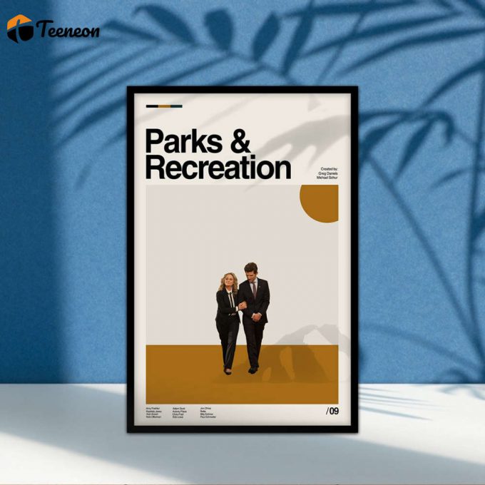 Parks &Amp;Amp; Rec Poster For Home Decor Gift, Parks And Recreation Print, Minimalist Poster For Home Decor Gift, Vintage Movie Poster For Home Decor Gift, Midcentury Art, Minimalist Art, Wall Art 1
