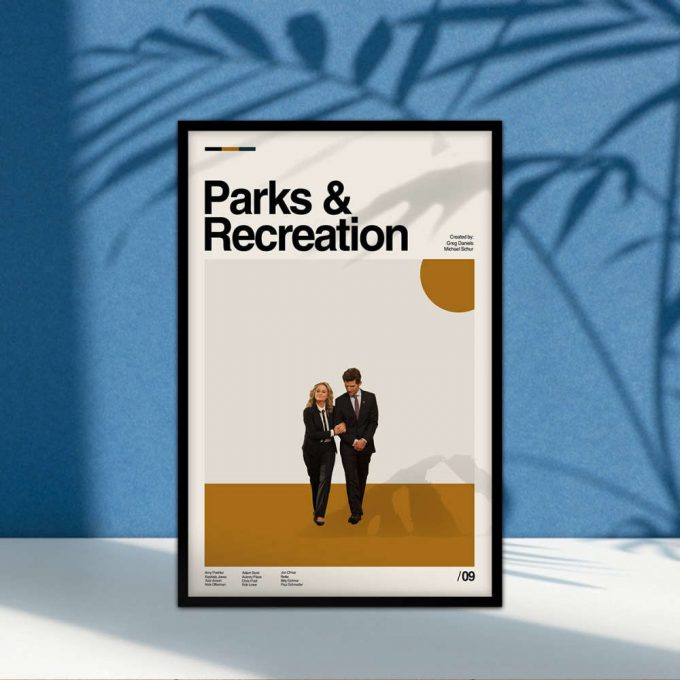 Parks &Amp; Rec Poster For Home Decor Gift, Parks And Recreation Print, Minimalist Poster For Home Decor Gift, Vintage Movie Poster For Home Decor Gift, Midcentury Art, Minimalist Art, Wall Art 2