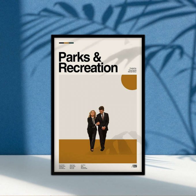 Parks &Amp; Rec Poster For Home Decor Gift, Parks And Recreation Print, Minimalist Poster For Home Decor Gift, Midcentury Art, Minimalist Art, Wall Art 2