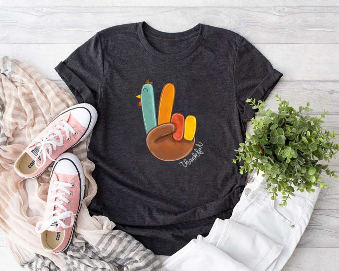Peace Sign Turkey: Retro Thanksgiving Shirt Hello Thanksgiving Sweatshirt Perfect Gift For Happy Thanksgiving 3
