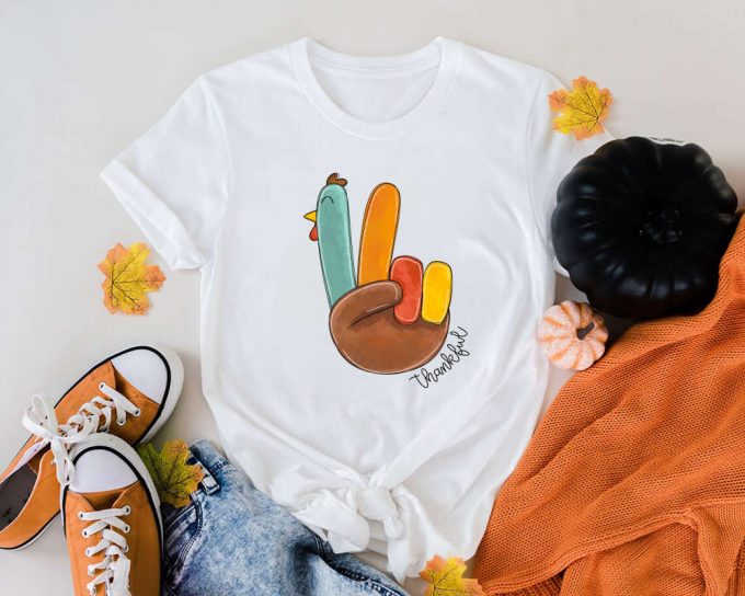 Peace Sign Turkey: Retro Thanksgiving Shirt Hello Thanksgiving Sweatshirt Perfect Gift For Happy Thanksgiving 4