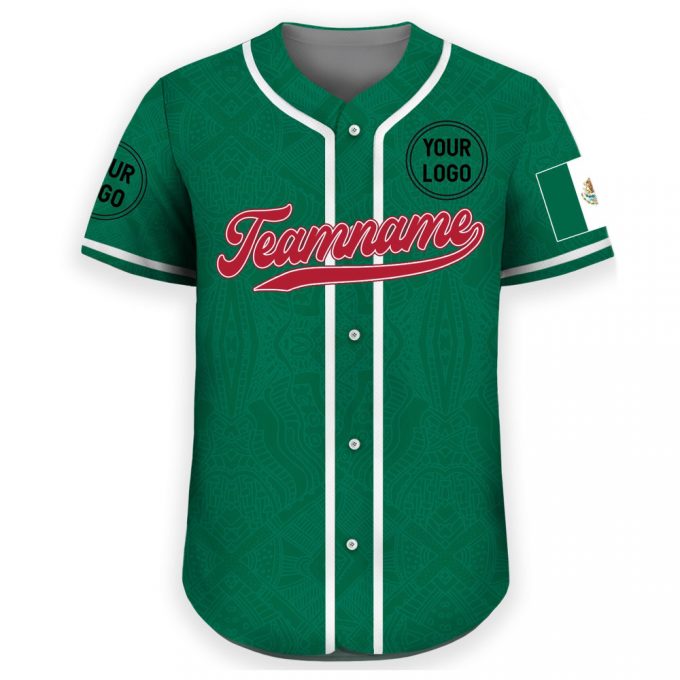 Custom Mexico Baseball Jersey With Personalization - Mexican Eagle Design For Men Women Youth &Amp; Kids Game Day Outfit For Baseball Fans! 2