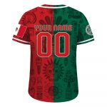 Personalization Mexico Baseball Jersey: Custom Name Mexican Split Shirt for Baseball Fans – Men Women Youth & Kids – Game Day Outfit