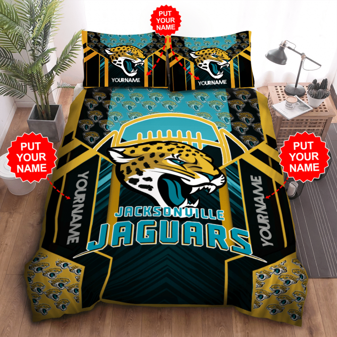 Ultimate Jacksonville Jaguars 3Pcs Bedding Set Gift For Fans - Perfect Gift For Fans! 1