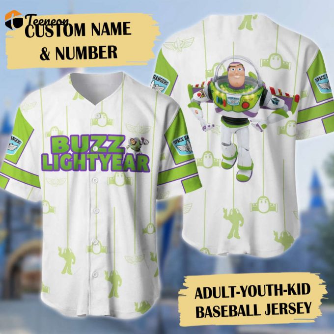 Custom Toy Astronaut Baseball Jersey - Personalized Adventure Movie Shirt Cartoon Gift 1