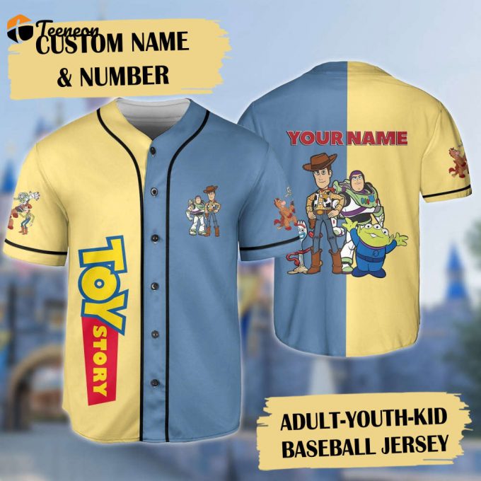 Custom Personalized Toy Movie Baseball Jersey - Cowboy &Amp;Amp; Friends Cartoon Gift Animation Shirt 1